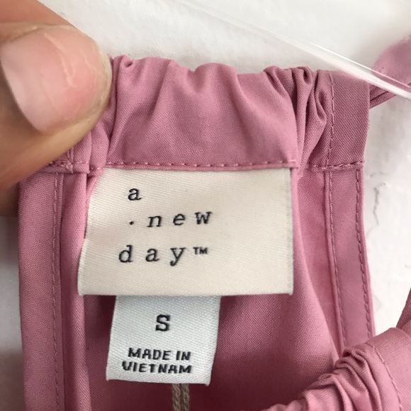 A New Day Pink Tiered Halter Dress Sundress  Summer Small MWT - Picture 7 of 12
